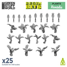 Green Stuff World 3D PRINTED SET - XANADU PLANTS 
