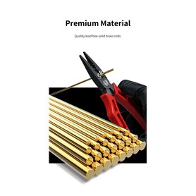 DSPIAE BB-0.5 Brass Bars For Modeling 0.5mm (8PCS)