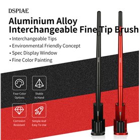 DSPIAE AT-FB03 FINE BRUSH WITH REPLACABLE POINT TIP - GREY