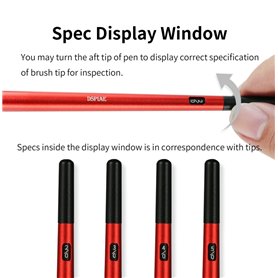 DSPIAE AT-FB04 FINE BRUSH WITH REPLACABLE POINT TIP - BLACK