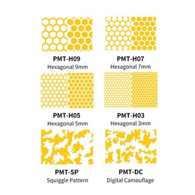 DSPIAE PMT-H09 9mm Precut Masking Tape - 9mm Hexagonal