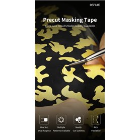 DSPIAE PMT-SP Precut Masking Tape - Squiggle Pattern