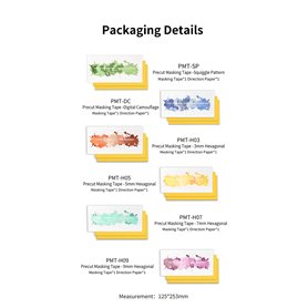 DSPIAE PMT-SP Precut Masking Tape - Squiggle Pattern