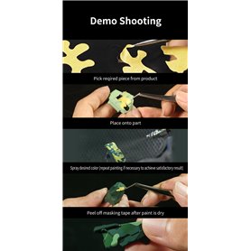 DSPIAE PMT-DC  Precut Masking Tape - Digital Camouflage