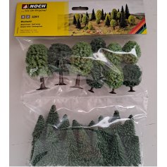 Mixed forest, 25 trees, 3.5 - 9 cm high