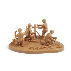 Zvezda 6287 US 81-MM Mortar M1 With Crew 1/72