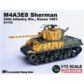 Dragon ARMOR 1:72 M4A3E8 Sherman - 24TH INFANTRY DIVISION - KOREA 1951