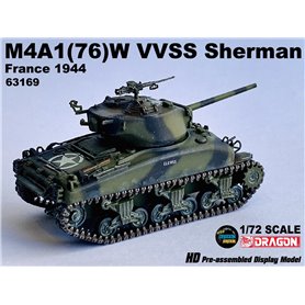 Dragon ARMOR 1:72 M4A1(76)W VVSS Sherman - FRANCE 1944