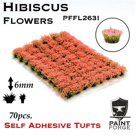 Paint Forge Kępki kwiatów HIBISCUS PINK - 6mm