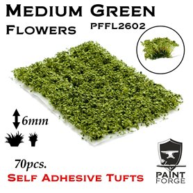 Paint Forge Kępki kwiatów MEDIUM GREEN FLOWERS - 6mm