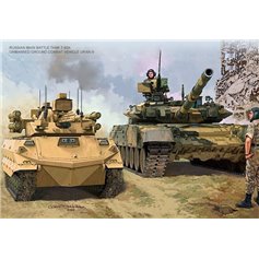 Amusing 1:35 T-90A + Uran-9 - 2IN1 RUSSIAN MBT AND UUMANNED GROUND COMBAT VEHICLE
