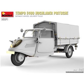 Mini Art 1:35 Tempo E400 Hochlander Pritsche - GERMAN 3-WHEELED DELIVERY TRUCK