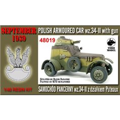 Toro 1:48 Wrzesień 1939 - Samochód Pancerny wz.34-II w/Działkiem Puteaux 