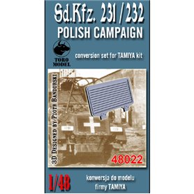 Toro 1:48 Sd.Kfz.231/2 - POLISH CAMPAIGN - konwersja do modelu firmy Tamiya