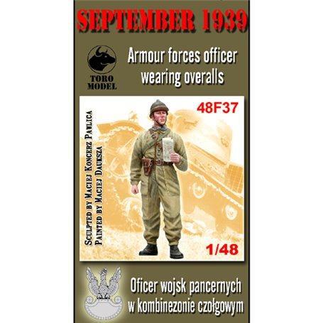Toro 1:48 Wrzesień 1939 - Oficer Wojsk Pancernych w Kombinezonie Czołgowym
