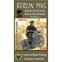 Toro 1:35 Berlin 1945 - 1st Army of Polish Forces Scout on WLA motorcycle 