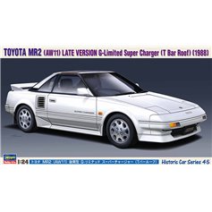 Hasegawa 1:24 Toyota MR2 (AW11) Late Version G-Limited Super Charger (T Bar Roof) (1988)