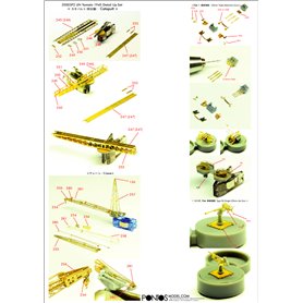 Pontos 1:350 Zestaw waloryzacyjny do IJN Yamato - DETAIL UP SET VER.2