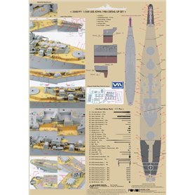 Pontos 35007F1 USS BB-61 Iowa 1984 Detail up set 1/350