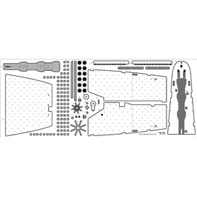 Pontos 35007F1 USS BB-61 Iowa 1984 Detail up set 1/350