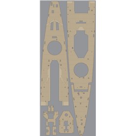 Pontos 35019WD1 DKM Graf Spee Wooden Deck set Type T 1/350