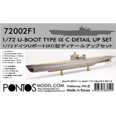 Pontos 1:72 Zestaw waloryzacyjny do U-Boot Type IX C - DETAIL UP SET
