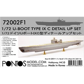 Pontos 1:72 Zestaw waloryzacyjny do U-Boot Type VII C - DETAIL UP SET