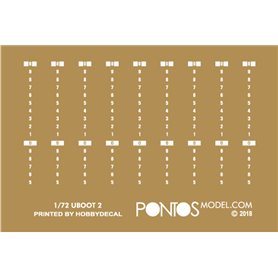 Pontos 72001F1 U-Boot Type VII C Detail up set 1/72
