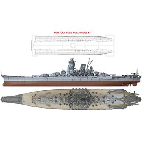 Pontos 1:700 1IJN Yamato 1945 - JAPANESE BATTLESHIP