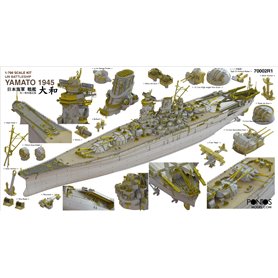 Pontos 1:700 1IJN Yamato 1945 - JAPANESE BATTLESHIP