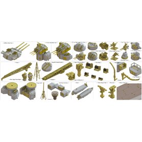 Pontos 1:700 1IJN Yamato 1945 - JAPANESE BATTLESHIP
