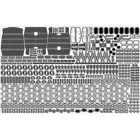 Pontos 37034FN USS BB-63 Missouri 1945 Detail up set for HB (Teak Tone) 1/350