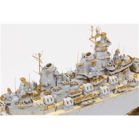Pontos 37034FN USS BB-63 Missouri 1945 Detail up set for HB (Teak Tone) 1/350