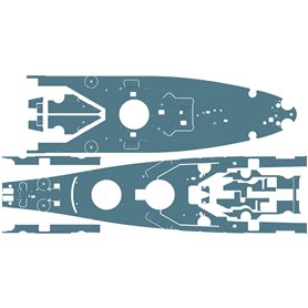 Pontos 37034FB USS BB-63 Missouri 1945 Detail up set for HB (20B Deck Blue) 1/350