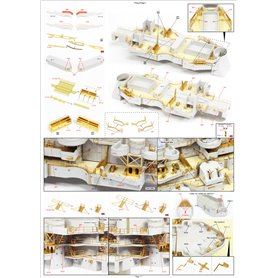 Pontos 37034FB USS BB-63 Missouri 1945 Detail up set for HB (20B Deck Blue) 1/350