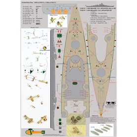 Pontos 21001F1 Bismarck 1941 Advanced Add-on Set for Basic 1/200