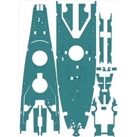 Pontos 1:200 Zestaw waloryzacyjny do USS BB-63 Missouri 1945 - DETAIL UP SET - 20B DECK BLUE