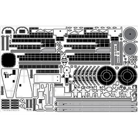 Pontos 1:200 Zestaw waloryzacyjny do USS BB-63 Missouri 1945 - DETAIL UP SET - 20B DECK BLUE