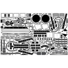 Pontos 1:200 Zestaw waloryzacyjny do USS BB-63 Missouri 1945 - DETAIL UP SET - 20B DECK BLUE