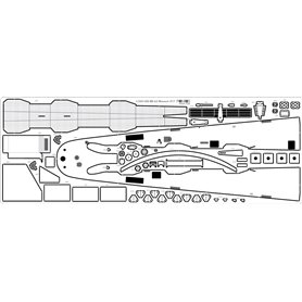 Pontos 1:200 Zestaw waloryzacyjny do USS BB-63 Missouri 1945 - DETAIL UP SET - 20B DECK BLUE