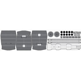 Pontos 1:200 Zestaw waloryzacyjny do USS BB-63 Missouri 1945 - DETAIL UP SET - 20B DECK BLUE