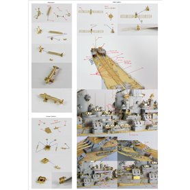 Pontos 1:200 Zestaw waloryzacyjny do USS BB-63 Missouri 1945 - DETAIL UP SET - 20B DECK BLUE