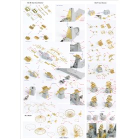 Pontos 1:200 Zestaw waloryzacyjny do USS BB-63 Missouri 1945 - DETAIL UP SET - 20B DECK BLUE