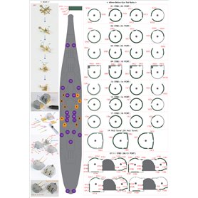 Pontos 1:200 Zestaw waloryzacyjny do USS BB-63 Missouri 1945 - DETAIL UP SET - 20B DECK BLUE