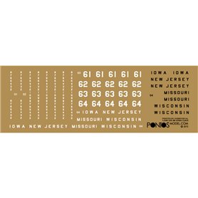 Pontos 23005F1 USS BB-61 Iowa 1944 Detail up set  (20B Deck Blue deck) 1/200