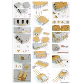 Pontos 23005F1 USS BB-61 Iowa 1944 Detail up set  (20B Deck Blue deck) 1/200