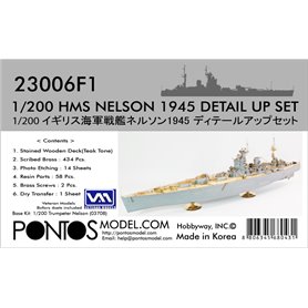 Pontos 1:200 Zestaw waloryzacyjny do HMS Nelson - DETAIL UP SET