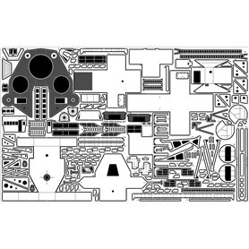 Pontos 23007F1 HMS Rodney Detail up set 1/200