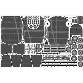 Pontos 23007F1 HMS Rodney Detail up set 1/200