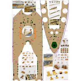 Pontos 23007F1 HMS Rodney Detail up set 1/200